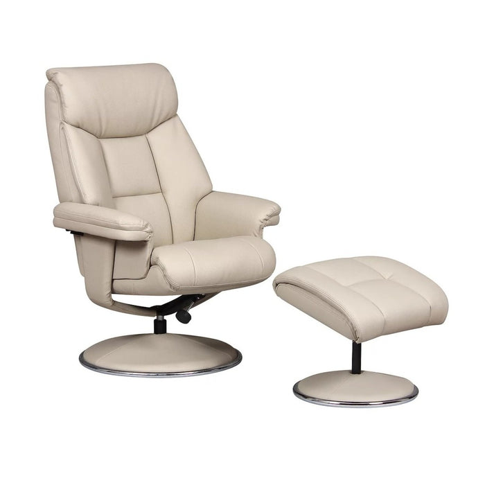 Biarritz Swivel Chair + Stool in Plush