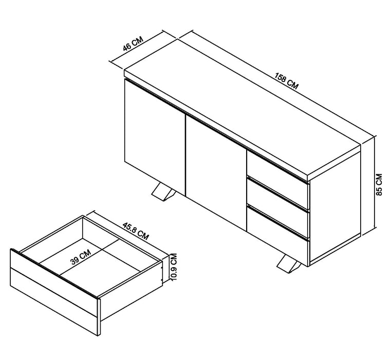 Elita Wide Sideboard