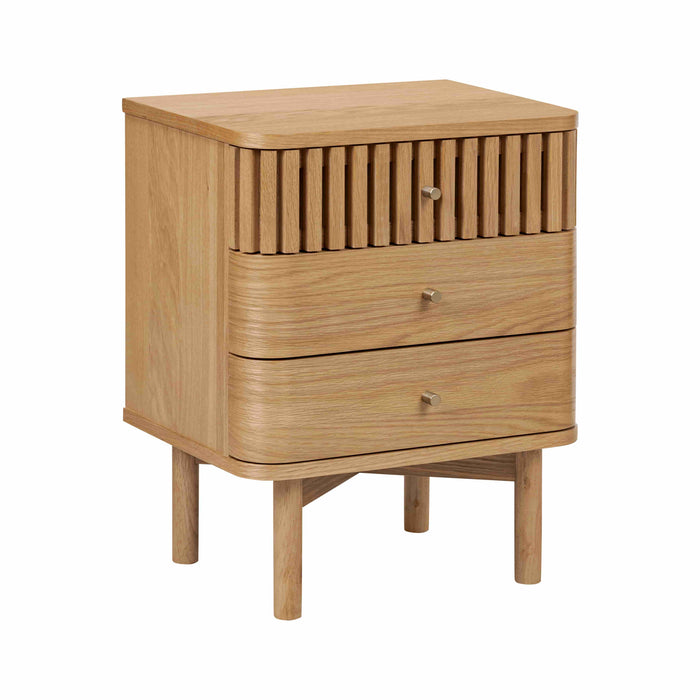 Saule 3 Drawer Bedside Table