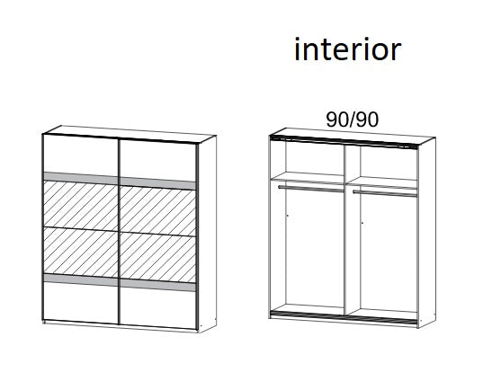 Penzberg 2 Door Sliding Wardrobe